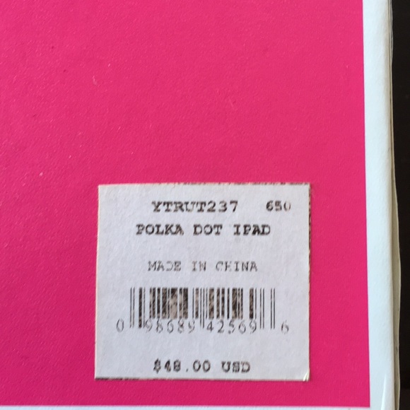 Juicy Couture pink dots iPad sleeve - Picture 2 of 2